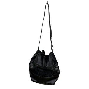 BCBGeneration Drawstring Mesh Middle Tote Handbag Purse